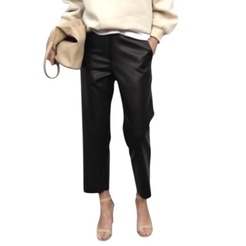 A New Day Pleather dark olive academia pants XL